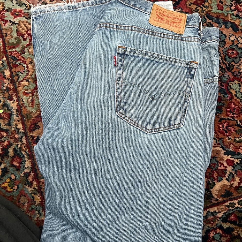 adidas Men's Light Blue Straight Jeans